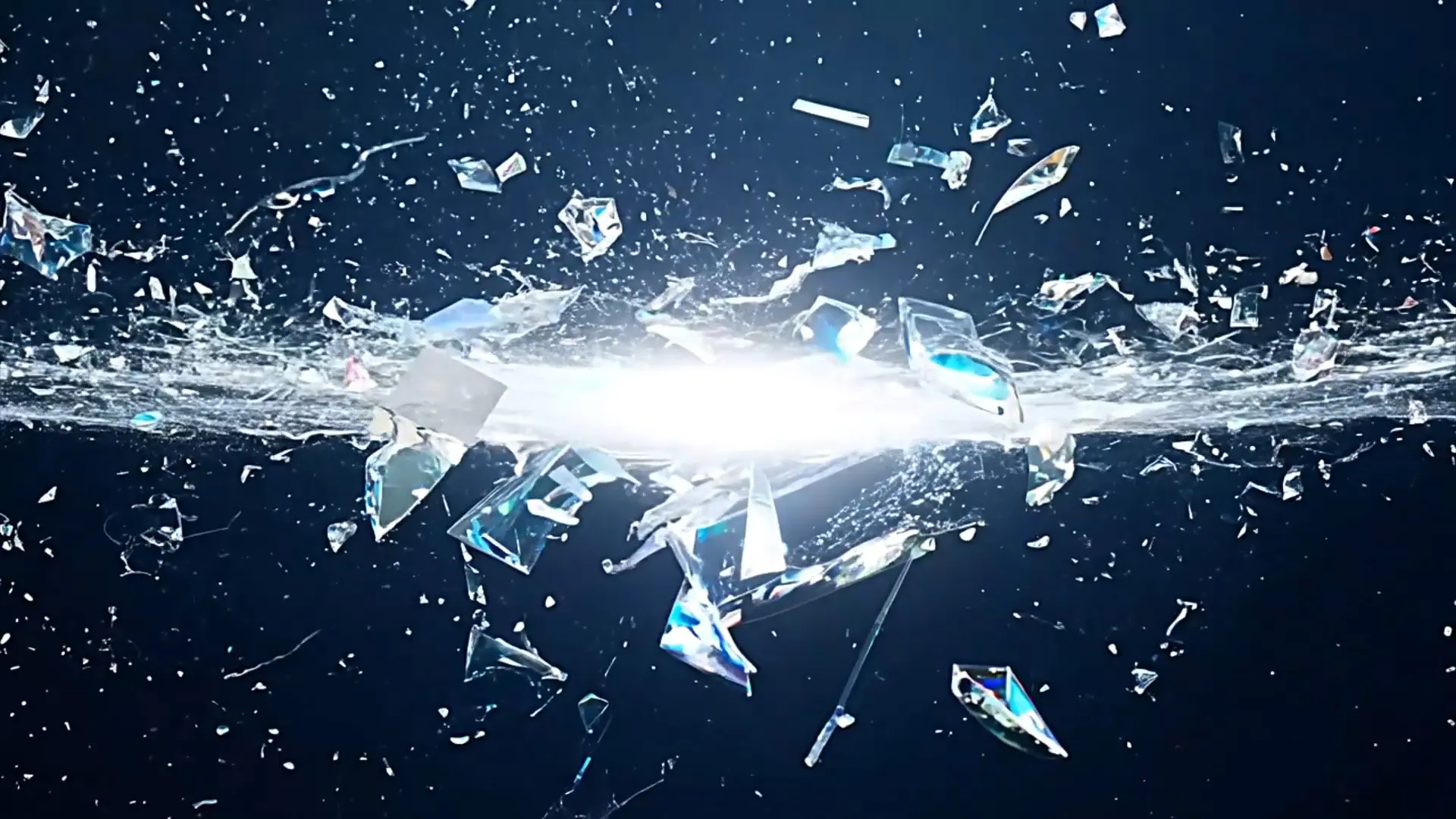 Vivid Crystal Explosion Overlay Stock Video for Creative Projects